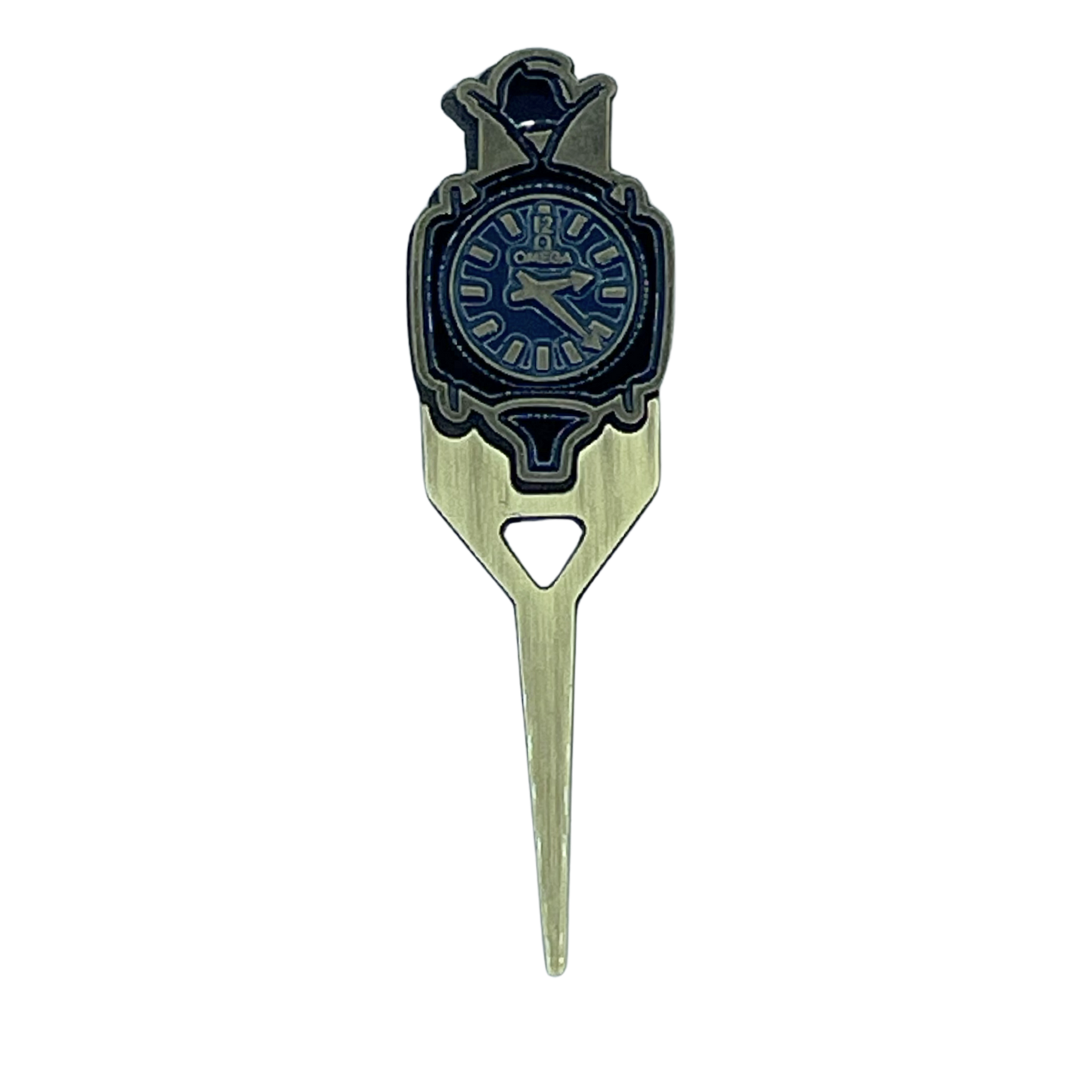 Harbor Shores Divot Tool + Ball Marker - Omega Clock